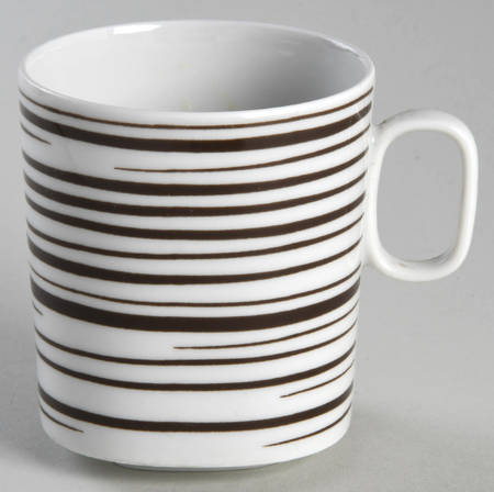 Linear Brown Flat Cup