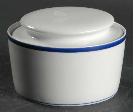 Lisboa Blue Sugar Bowl & Lid
