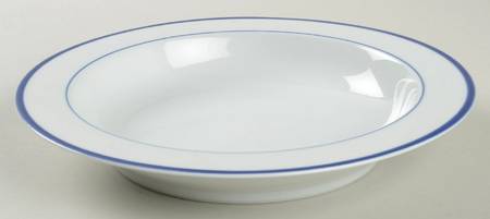 Lisboa Blue Rim Soup Bowl