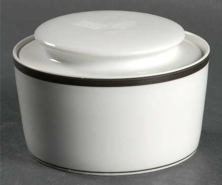 Lisboa Black Sugar Bowl & Lid