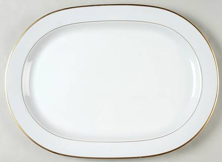 Lisboa Gold 15" Oval Serving Platter