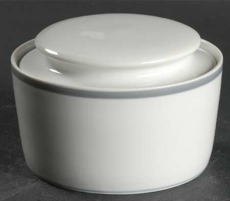 Lisboa Grey Sugar Bowl & Lid