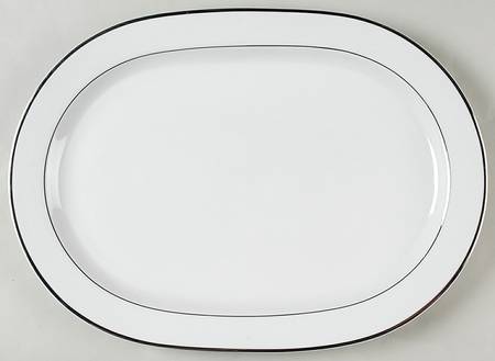 Lisboa Platinum 15" Oval Serving Platter