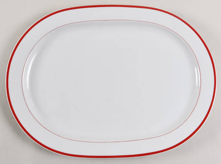 Lisboa Red 15" Oval Serving Platter