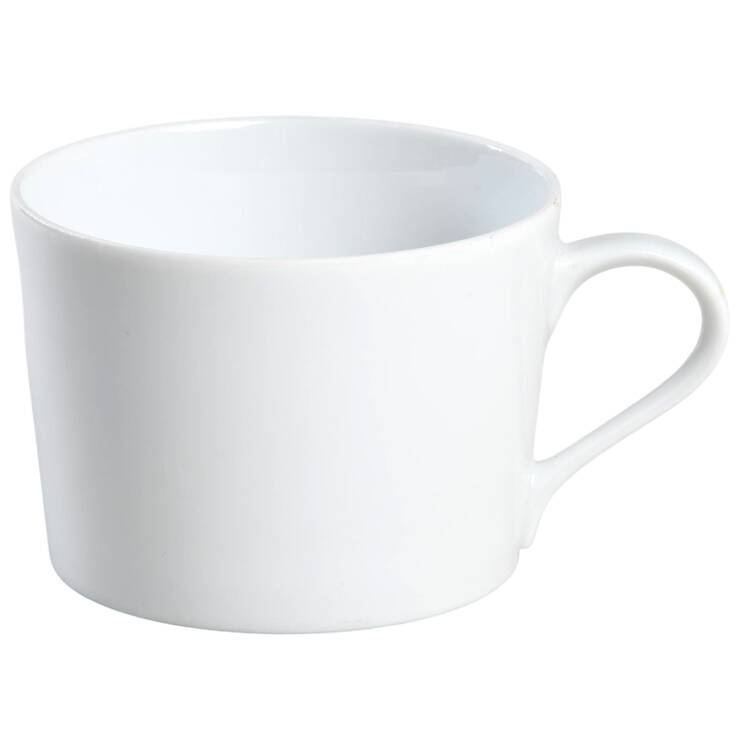 Lisboa White Flat Cup