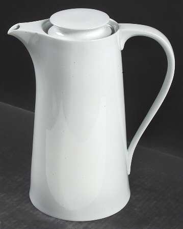 Lisboa White Coffee Pot & Lid