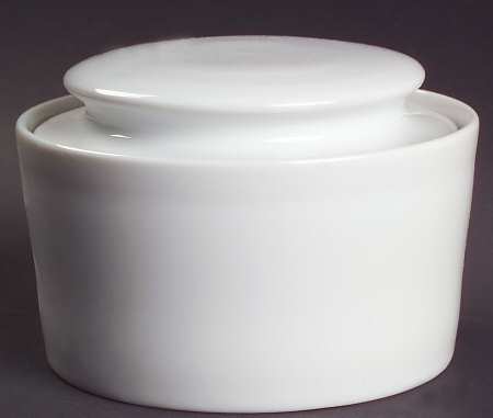 Lisboa White Sugar Bowl & Lid