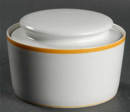 Lisboa Yellow Sugar Bowl & Lid