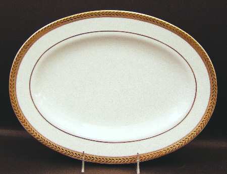 Manchester Gold 14" Oval Serving Platter