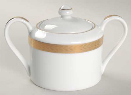 Manchester Gold Sugar Bowl & Lid