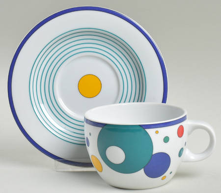 Medley Flat Cup & Saucer Set by Block