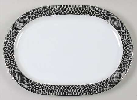 Midnight 15" Oval Serving Platter