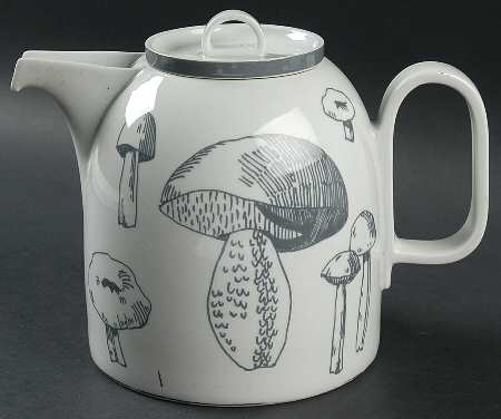 Mushrooms Coffee Pot & Lid