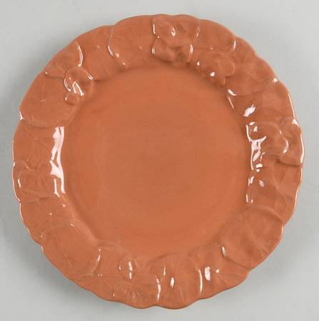 Nasturtium Terra Cotta Salad Plate