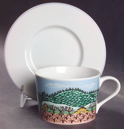 Napa Valley Flat Cup & Saucer Set