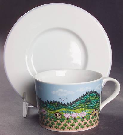 Napa Valley Flat Cup & Saucer Set