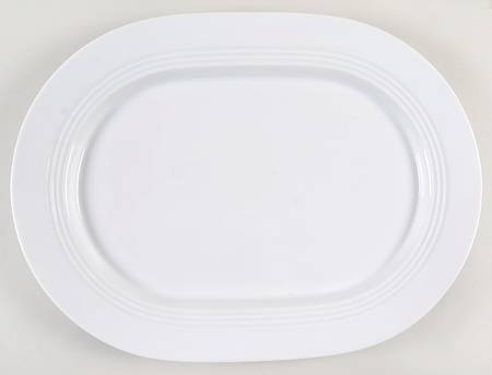 Odyssey White 15" Oval Serving Platter