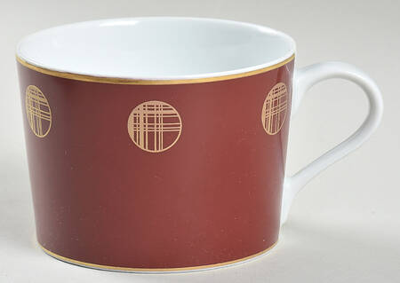 Orbit Red Flat Cup by Block