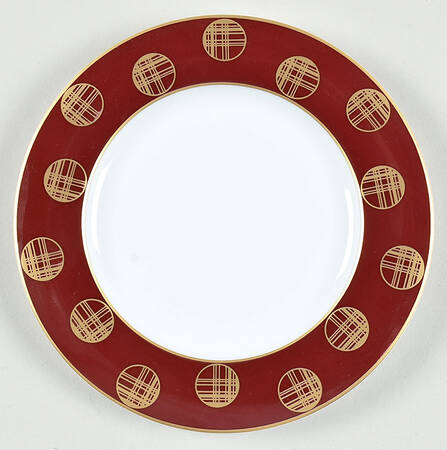 Orbit Red Bread & Butter Plate by Block