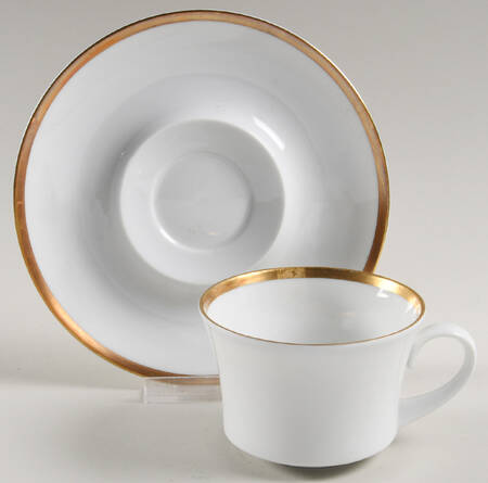 Oro Flat Cup & Saucer Set