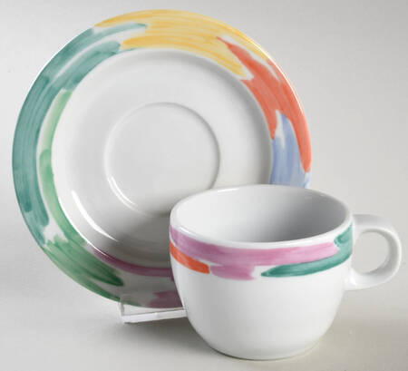 Palette Flat Demitasse Cup & Saucer Set