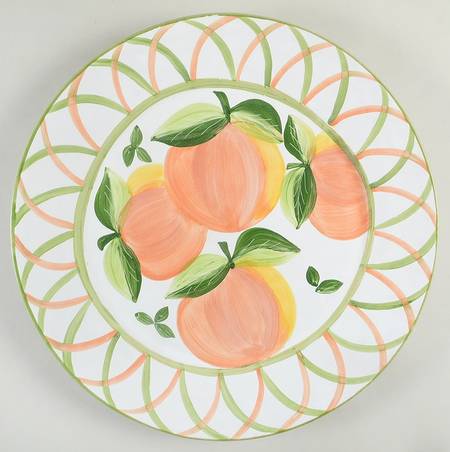 Peaches 13" Chop Plate (Round Platter)