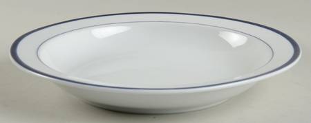 Porto Blue Rim Soup Bowl