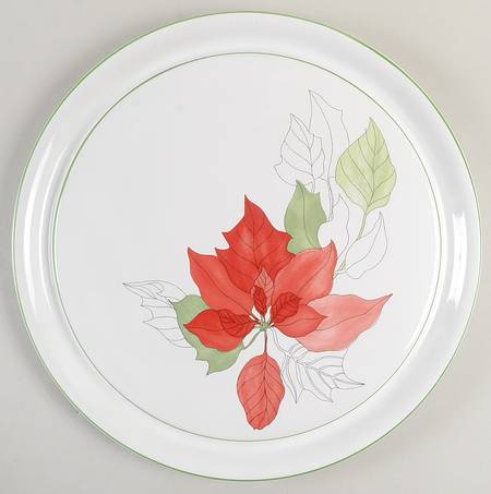 Poinsettia Cake Plate by Block