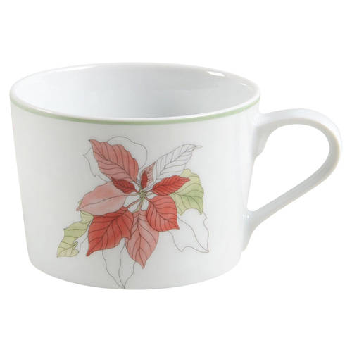 Poinsettia Flat Cup