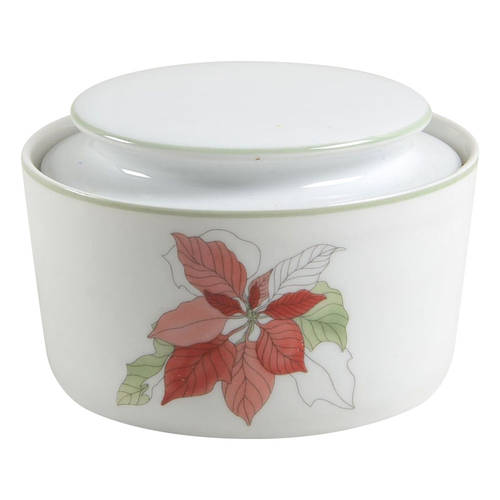 Poinsettia Sugar Bowl & Lid