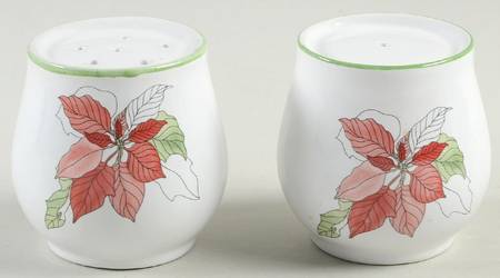 Poinsettia Salt & Pepper Set