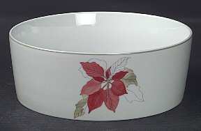 Poinsettia 10" Large Salad Serving Bowl