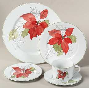 Poinsettia 5 Piece Place Setting by Block