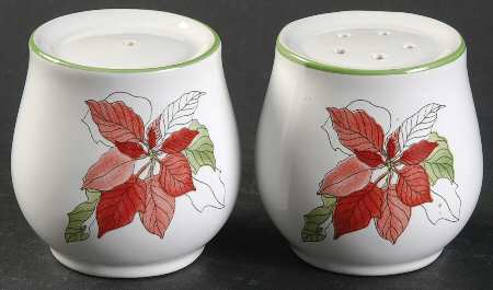 Poinsettia Salt & Pepper Set