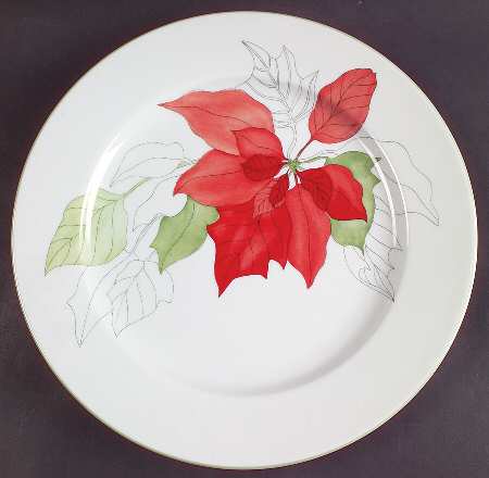 Poinsettia 12" Chop Plate (Round Platter) by Block