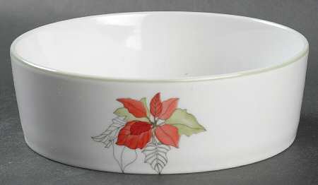 Poinsettia Coupe Cereal Bowl