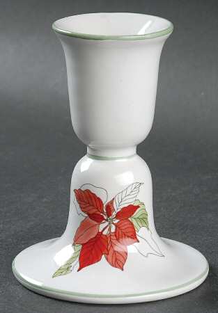 Poinsettia Small Candlestick
