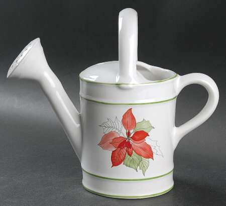 Poinsettia Water Can