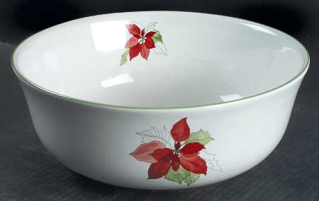 Poinsettia Large Fruit Bowl