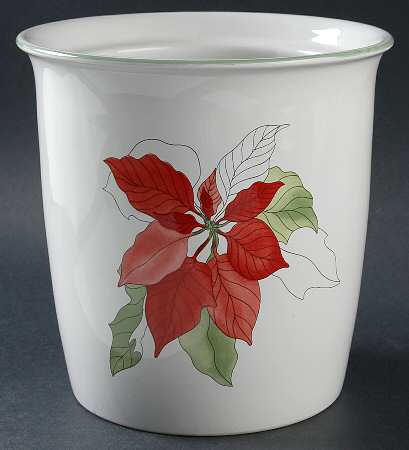 Poinsettia Cookie Jar No Lid