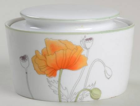Poppy Sugar Bowl & Lid