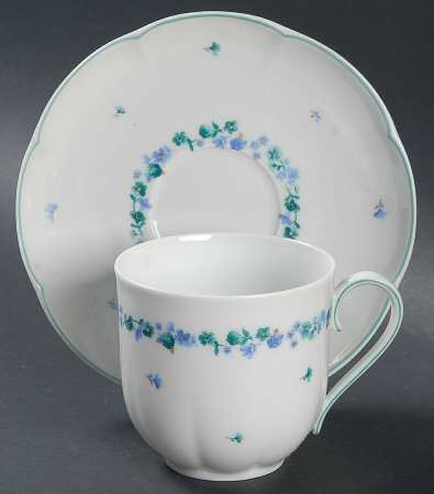 Provence Flat Cup & Saucer Set