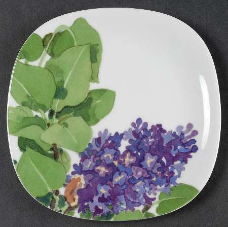 Purple Lilac Bread & Butter Plate