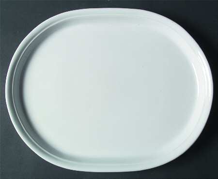 Rainbow White 13" Oval Serving Platter