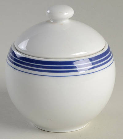 Salonika Blue Sugar Bowl & Lid