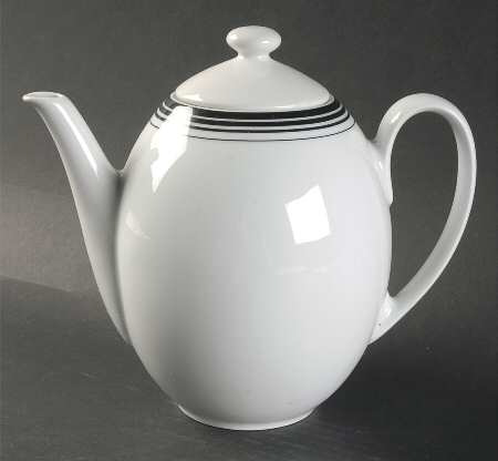Salonika Black Teapot & Lid