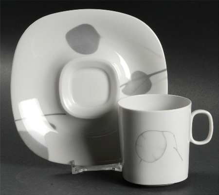Shadows Flat Cup & Saucer Set