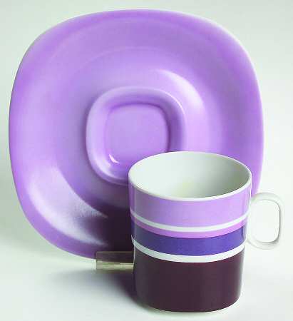 Signal Flat Cup & Saucer Set by Block