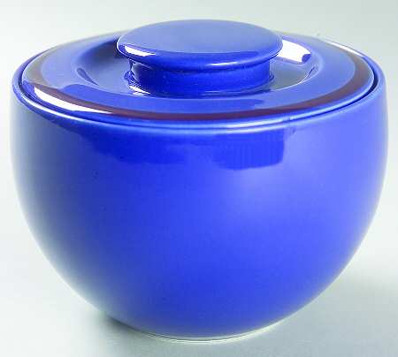 Skylight Blue Mulberry Sugar Bowl & Lid