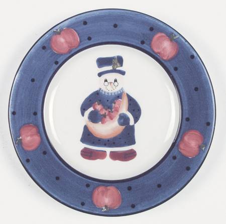 Snow People Dessert/Pie Plate